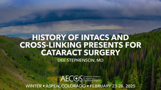 Case: History of Intacs and cross-linking presents for cataract surgery"